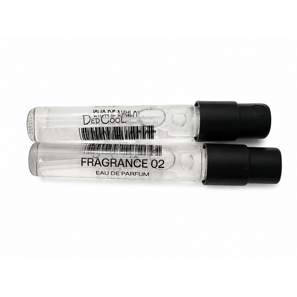 DedCool Fragrance 02 Eau de Parfum Sample Vials Set of 2 Travel Size Spray .05oz